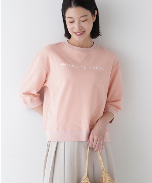 human woman（ヒューマンウーマン） tシャツ ロゴトレーナー