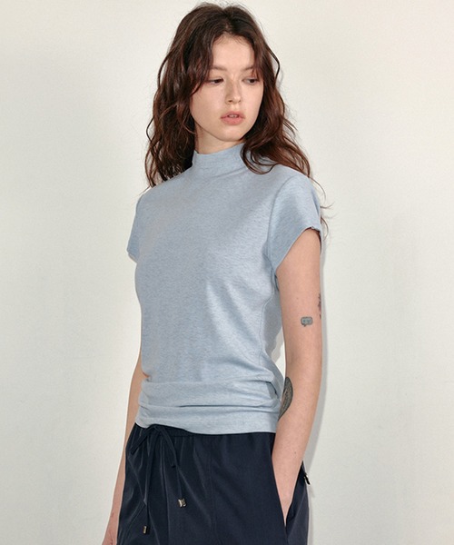 tシャツ ハーフネック キャップスリーブカットソー FC25S123「Fano Studios」「2025SS」 レディース メンズ