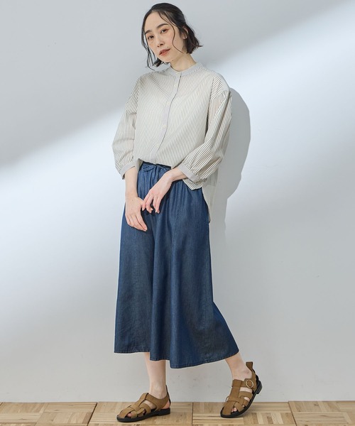 DECOY SINCE 1981 ブラウス シャツ 「2025年春夏」ストライプ切替