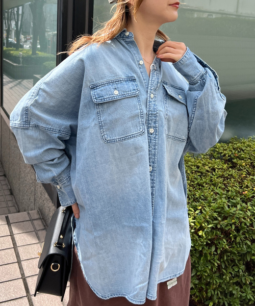 ブラウス シャツ 「RED CARD/レッドカード」Brooklyn デニムシャツ レディース RED CARD TOKYO ブラウス シャツ 「RED CARD/レッドカード