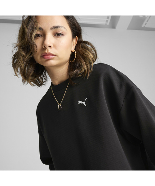 トレーナー スウェット PUMA プーマ ウィメンズ ワードローブ ESS オーバーサイズ クルースウェット レディース PUMA プーマ ウィメンズ ワードローブ ESS オーバーサイズ