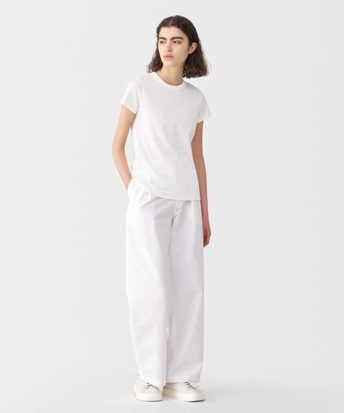 MUJI Labo tシャツ 「MUJI Labo」婦人 リネン混半袖Tシャツ