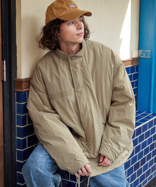 「BARK MANHATTAN」 ブルゾン L ベージュ メンズ_画像9