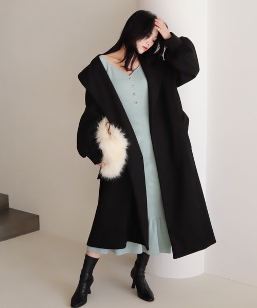 MIIA 　コート MIIA（ミーア） コート アウター ボリュームスリーブロングコート