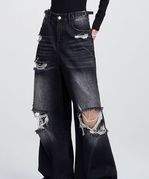 ジーンズ ダメージデニムパンツ メンズ : ZOZOTOWN Yahoo!店