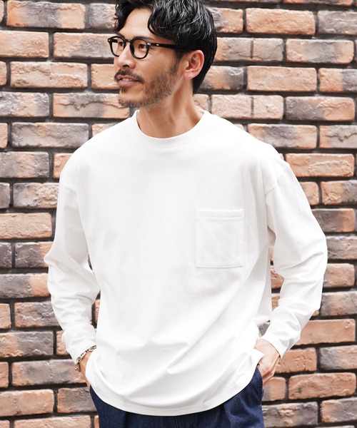 ホワイト 長袖Tシャツ 胸ポケット付き JIGGYS SHOP tシャツ 接触冷感 UVカット 吸汗速乾 プレー