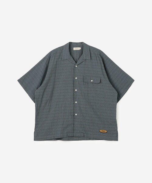 SEDAN ALL-PURPOSE シャツ | Dobby Plaid Open Collar S/S Shirt