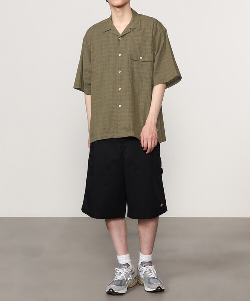 トップス SEDAN ALL-PURPOSE OPEN COLLAR S/S SHIRT SEDAN ALL-PURPOSE シャツ | Dobby Plaid Open Collar S/S Shirt