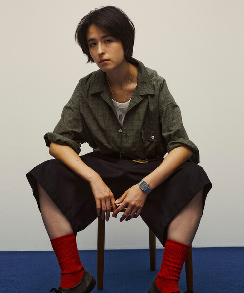 SEDAN ALL-PURPOSE シャツ | Dobby Plaid Open Collar S/S Shirt