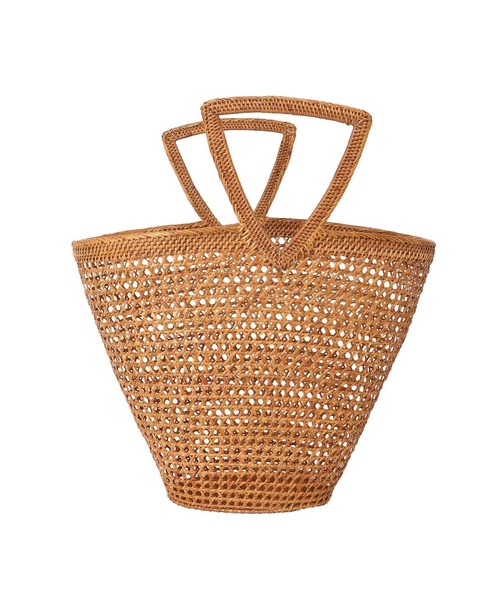 OVAL kago bag / BLACK / デイパック＆ポーチ付 | meong blue BALI
