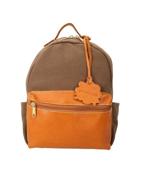 ☆☆新品　zucchero　canvas×Cow Leather　リュック デイバック リュック zucchero キャンバスxカウレザー
