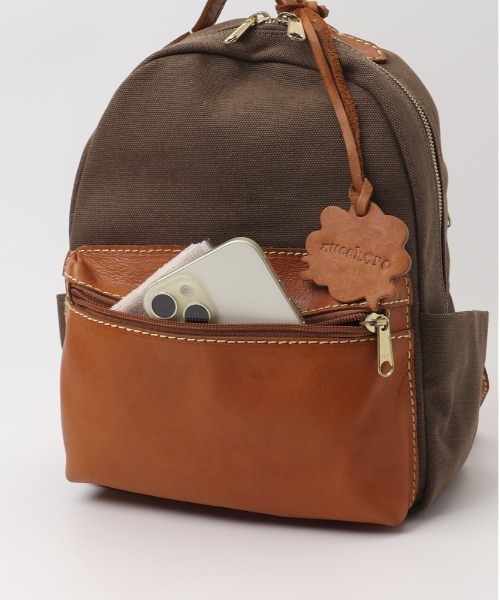 ☆☆新品　zucchero　canvas×Cow Leather　リュック zucchero キャンバスxカウレザー リュック[品番：BCYW0033303