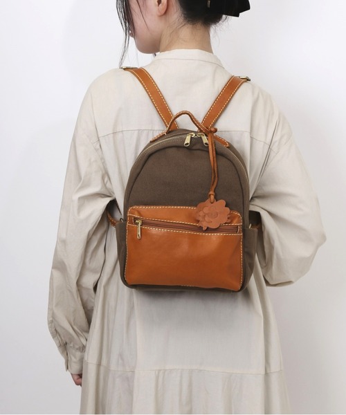 ☆☆新品　zucchero　canvas×Cow Leather　リュック 新品 zucchero canvas×Cow Leather リュック - メルカリ