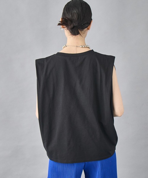 ANAP tシャツ タックショルダー ノースリーブトップス