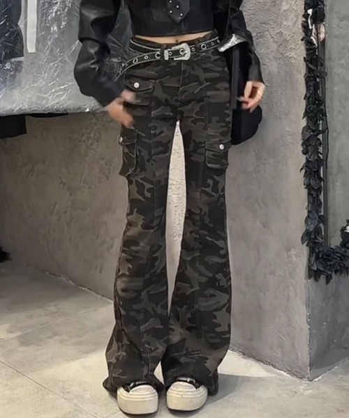 Sibra パンツ 迷彩カーゴパンツ レディース : ZOZOTOWN Yahoo!店
