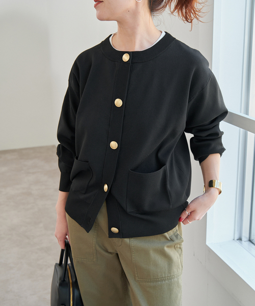Spick＆Span カーディガン 「WEB限定追加」ウォッシャブルクルー