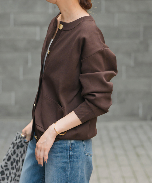 Spick＆Span カーディガン 「WEB限定追加」ウォッシャブルクルー