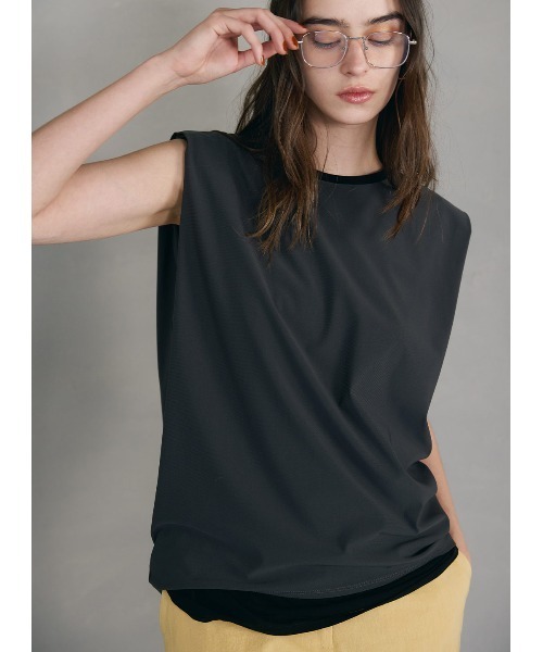 tシャツ リバーシブルノースリーブトップス レディース