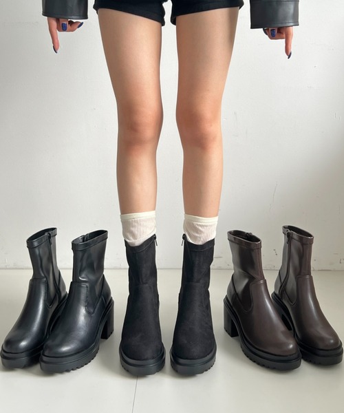 Shoes in Closet（シュークロ） ブーツ 軽量厚底 ヒールアップ