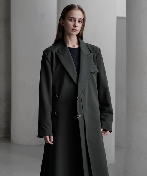 CLEL チェスターコート コート 「CLEL」Prime TR Double Lapel