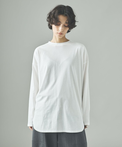 tシャツ Curensology(カレンソロジー)/シャツテイルロングTシャツ レディース