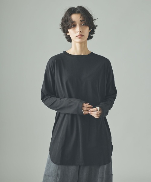 tシャツ Curensology(カレンソロジー)/シャツテイルロングTシャツ レディース Curensology tシャツ Curensology(カレンソロジー)/シャツテイル