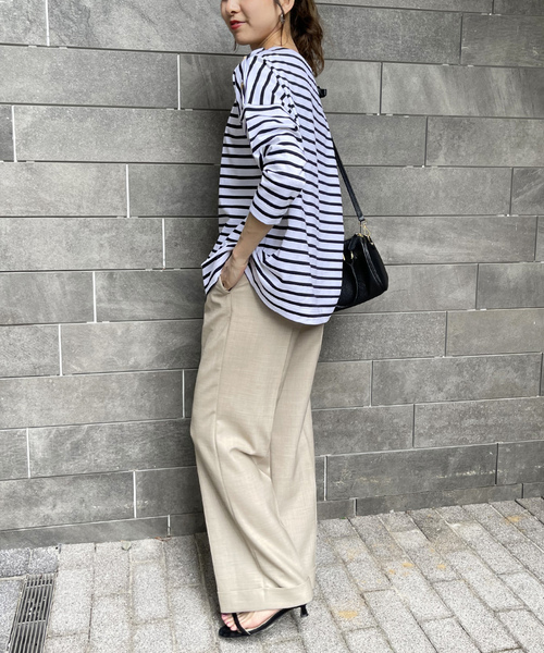 「Traditional Weatherwear」 7分袖カットソー SMALL グリーン レディース
