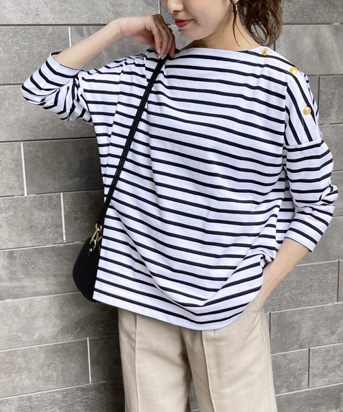 「Traditional Weatherwear」 7分袖カットソー SMALL グリーン レディース