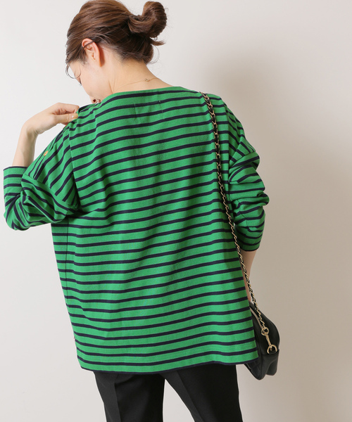 「Traditional Weatherwear」 7分袖カットソー SMALL グリーン レディース