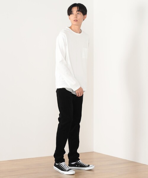 「BEAMS HEART」 長袖Tシャツ MEDIUM ネイビー メンズ