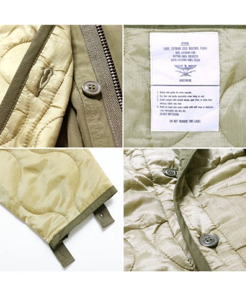 HOUSTON モッズコート コート ヒューストン M-65 PARKA 3WAY