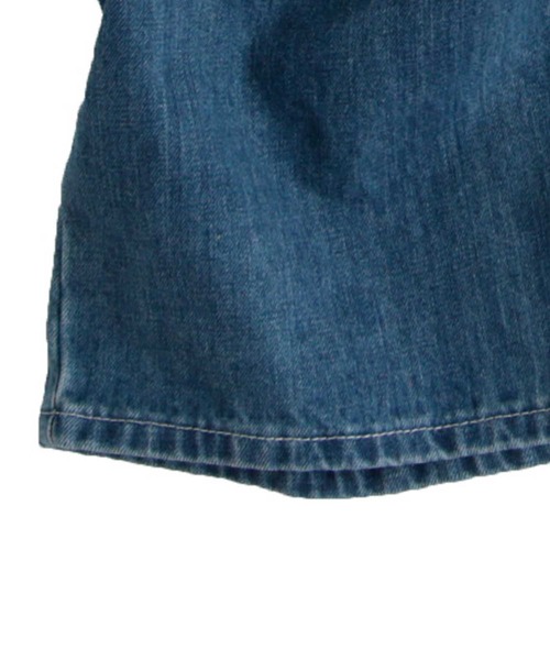 「antiqua」 加工デニムパンツ L ノンウォッシュ レディース