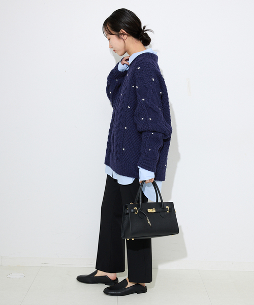 SLOBE IENA ニット セーター embroideryハンドニット レディース