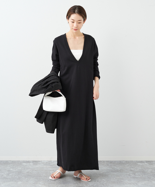 plage 「Plage」 長袖ワンピース 38 ブラック レディース : ZOZOTOWN