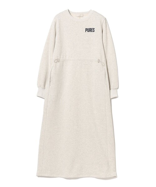 B：MING by BEAMS（ビーミング by ビームス） ワンピース 裏毛ロゴ