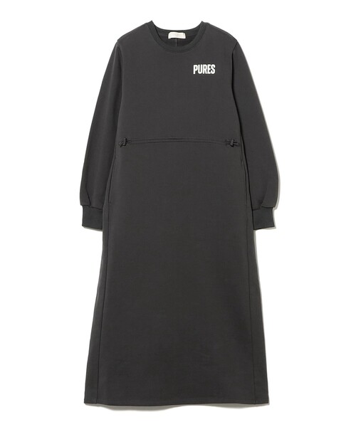 B：MING by BEAMS（ビーミング by ビームス） ワンピース 裏毛ロゴ