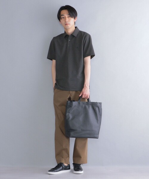 「SHIPS」 半袖ポロシャツ SMALL ライトグレー メンズ_画像3