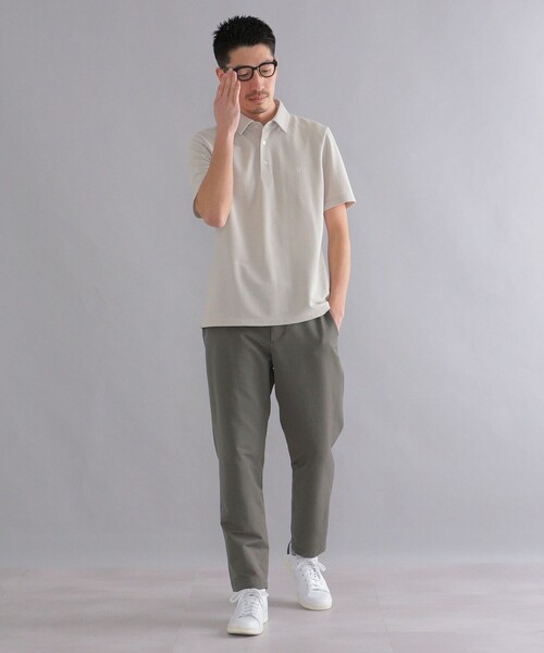 「SHIPS」 半袖ポロシャツ SMALL ライトグレー メンズ_画像5