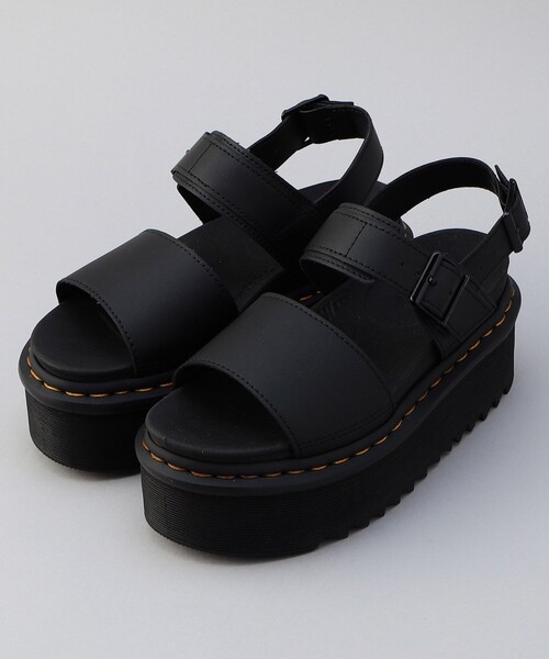 「Dr. Martens」 フラットサンダル 5 ブラック レディースの画像