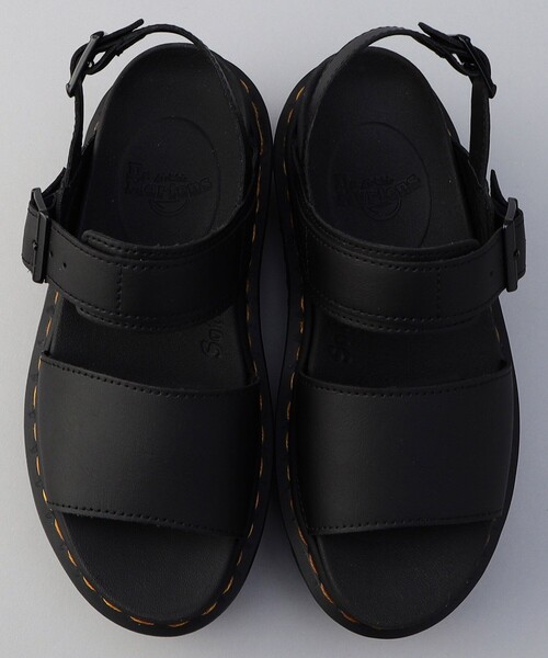 「Dr. Martens」 フラットサンダル 5 ブラック レディースの画像