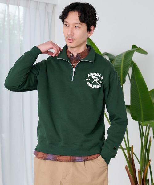 アーノルドパーマー　ジップアップトレーナー Arnold Palmer（アーノルドパーマー） ゴルフウェア スウェット メンズ