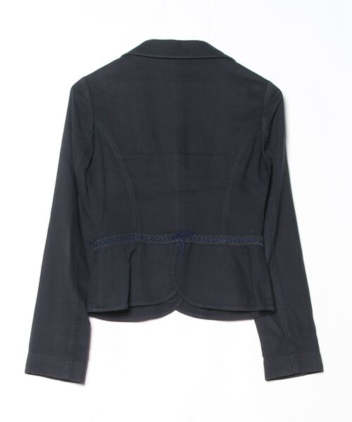 「CYNTHIA ROWLEY」 レーステーラードジャケット 2 ネイビー レディース_画像2