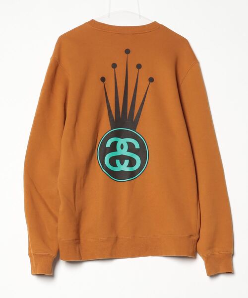 STUSSY（ステューシー） スウェットカットソー MEDIUM キャメル メンズ