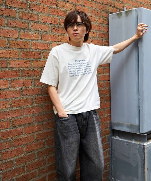 「FFEIN」 半袖Tシャツ SMALL ブルー メンズ_画像4