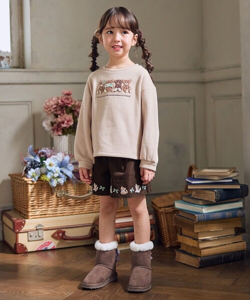 ANY（エニィ） トレーナー なかよしサガラ刺繍 裏シャギー トレーナー