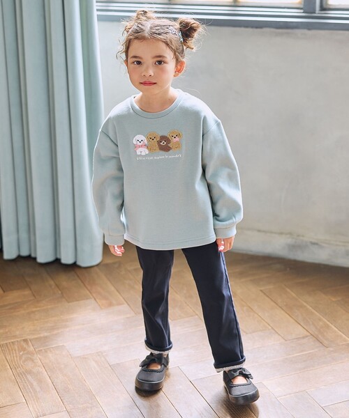 ANY（エニィ） トレーナー なかよしサガラ刺繍 裏シャギー トレーナー
