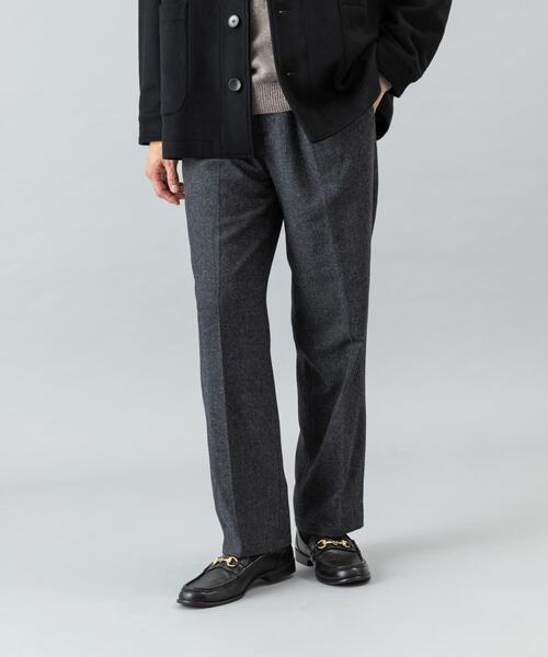 URBAN RESEARCH ROSSO MEN パンツ ウールツイードワイドパンツ メンズ