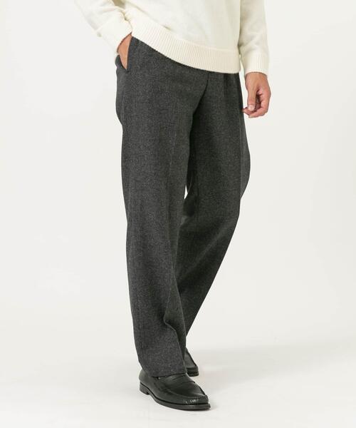 URBAN RESEARCH ROSSO MEN パンツ ウールツイードワイドパンツ メンズ