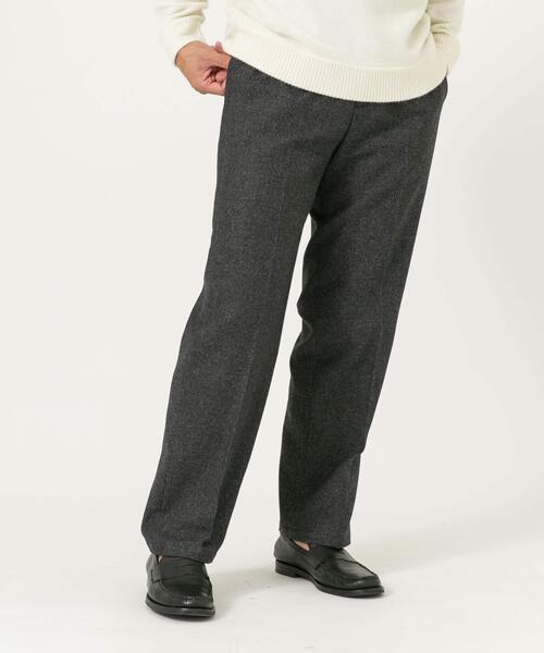 URBAN RESEARCH ROSSO MEN パンツ ウールツイードワイドパンツ メンズ