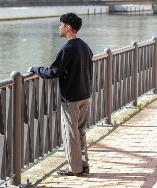 URBAN RESEARCH ROSSO MEN パンツ ウールツイードワイドパンツ メンズ
